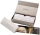 Stilou Souveran M800 F Cream Blue, penita aur 18k, accesorii placate cu aur, corp alb-albastru, Pelikan
